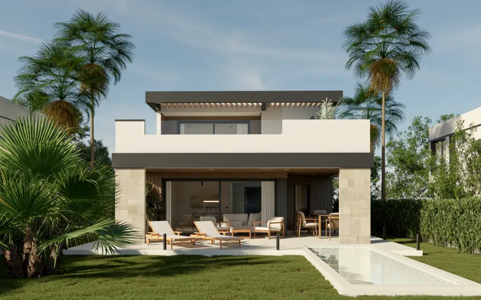 Modern off-plan villa next to El Campanario golf course, on the New Golden Mile