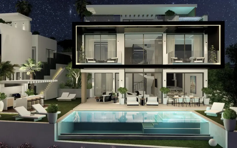 Bostadsplan till salu i en gated community av La Alqueria, Benahavis