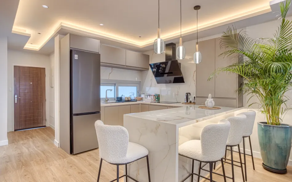 Fantastisk öst-vänd duplex takvåning med solarium och fantastisk utsikt över solnedgången i La Cala Golf Resort, Mijas Costa