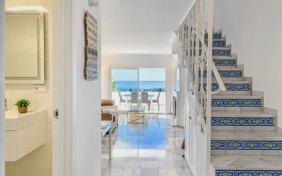 A duplex penthouse with the most stunning panoramic sea views in Calahonda.