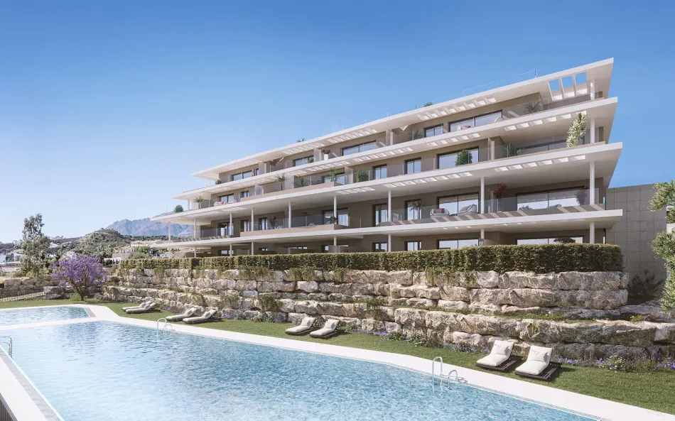 Capri, elegant apartments and penthouses overlooking the Mediterranean sea in Estepona