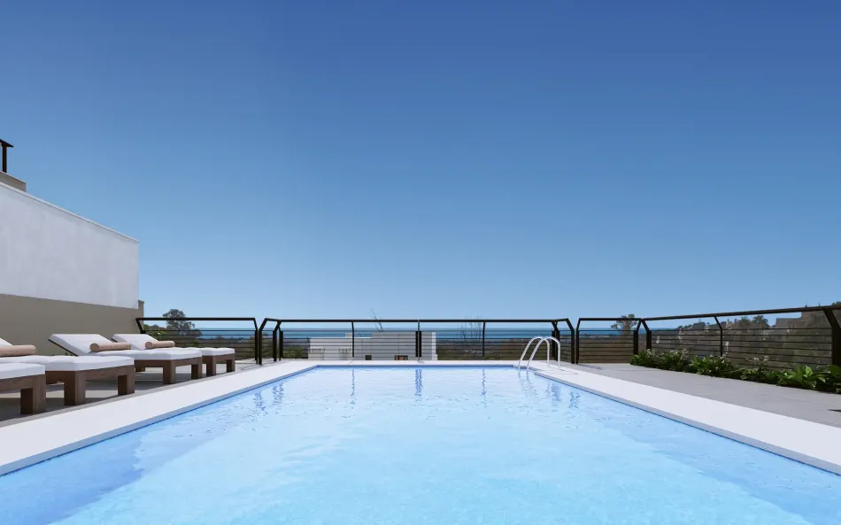 Marbella Lake, a modern development at the heart of Golf Valley in Nueva Andalucía.