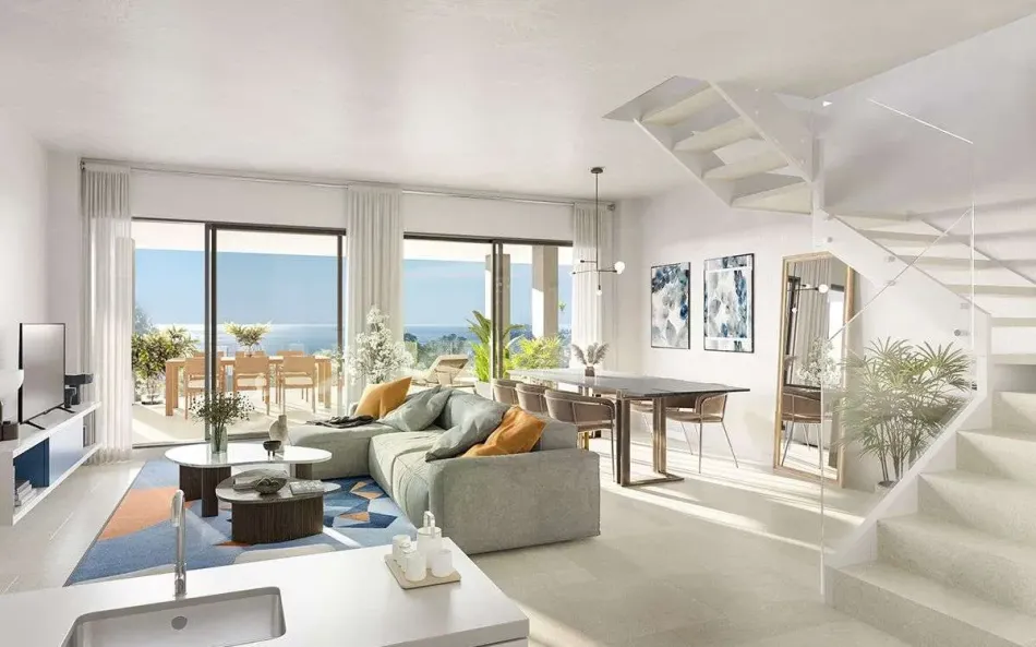Elegantes apartamentos y áticos con vistas al mar en la bahía de Benalmádena