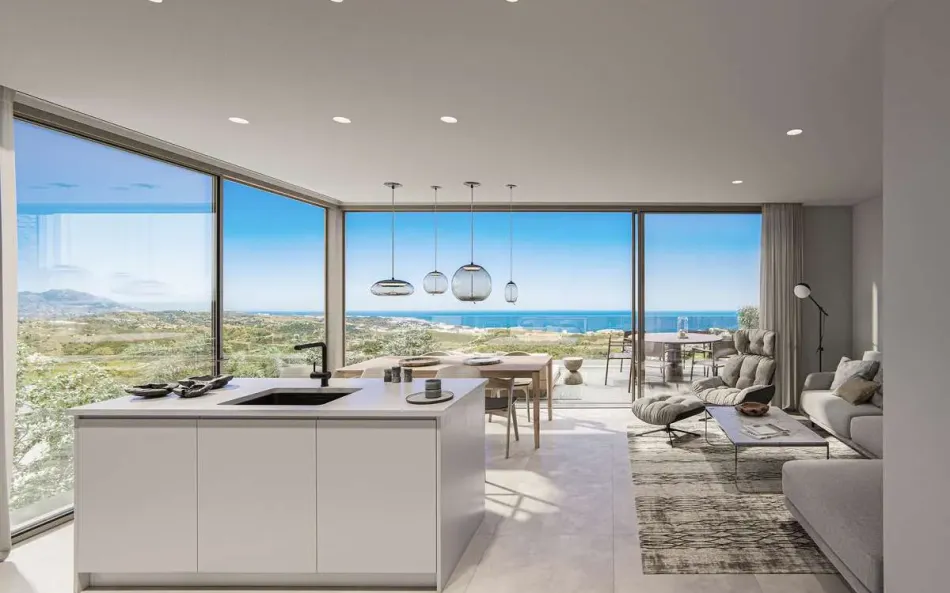 New boutique development of only 16 modern apartments with sea views in La Cala de Mijas